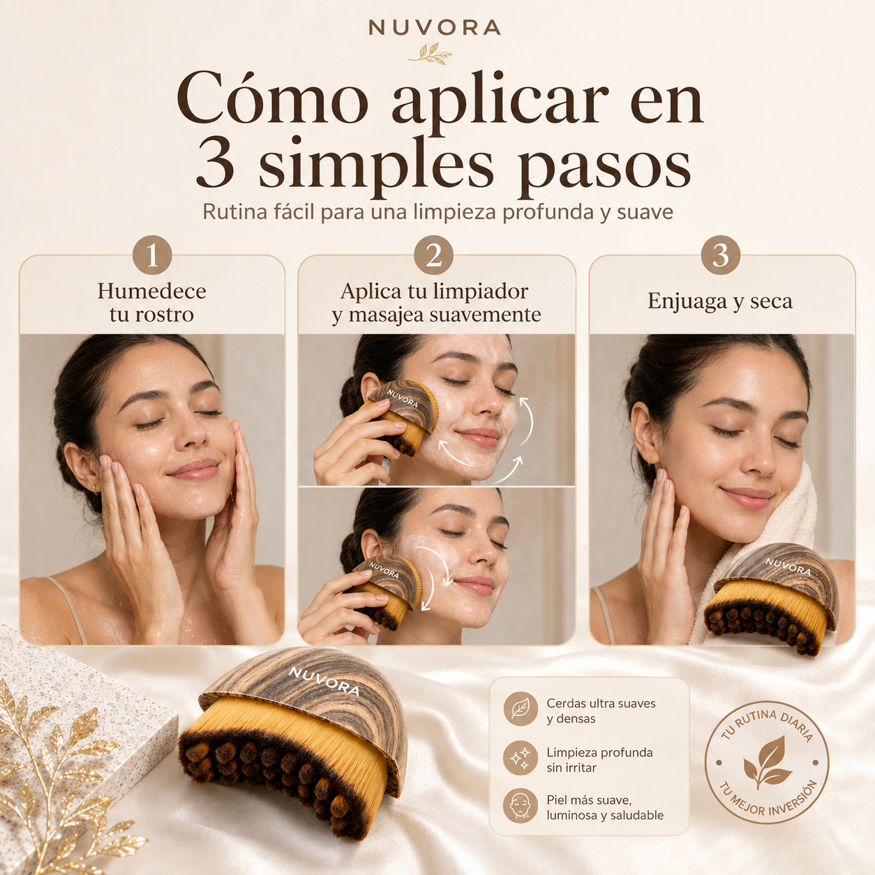 Cepillo Facial Nuvora