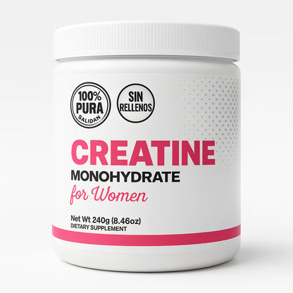 Suplemento de creatina para mujer - para crecimiento muscular magro, recuperación